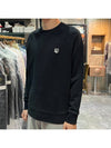 Grey Fox Head Patch Classic Sweatshirt Black - MAISON KITSUNE - BALAAN 4