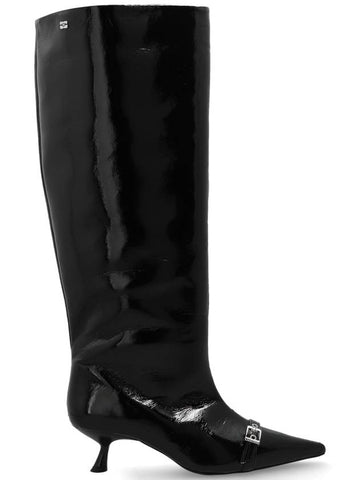 Ganni Pointed Toe Boots, Women's, Black - GANNI - BALAAN 1