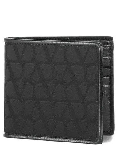 Iconography 4Y2P0654 PQE 0NO Men's Half Wallet 992914 - VALENTINO - BALAAN 1