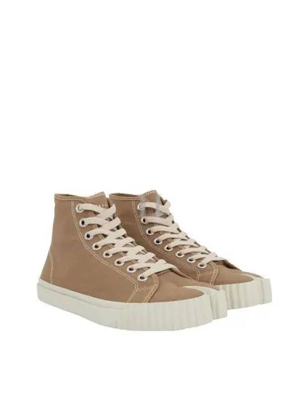 Tabi Cotton High Top Sneakers Beige - MAISON MARGIELA - BALAAN 2