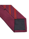 Embroidered Logo Silk Tie Red - VIVIENNE WESTWOOD - BALAAN 7