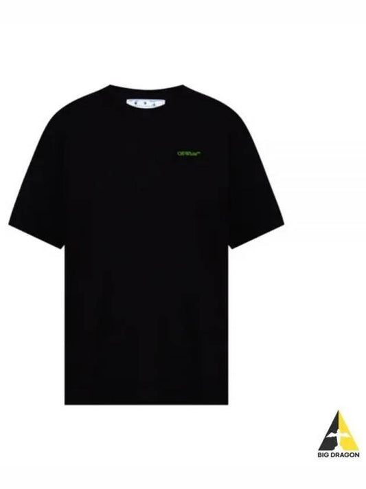 gradient blur arrow short sleeve t-shirt black - OFF WHITE - BALAAN.