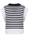 Striped frill knit vest MK4MV210 - P_LABEL - BALAAN 3