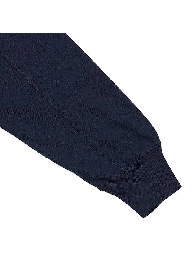 Men's Lens Wappen Fleece Hoodie Navy - CP COMPANY - BALAAN 7