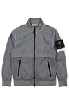 Logo Patch Recycled Nylon Track Jacket Sky Blue - STONE ISLAND - BALAAN 2