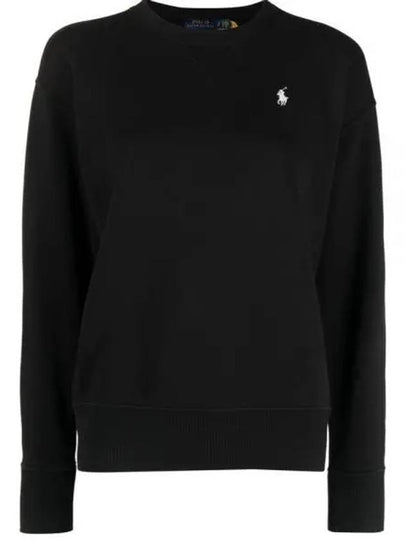 Embroidered Logo Pony Sweatshirt Black - POLO RALPH LAUREN - BALAAN 2