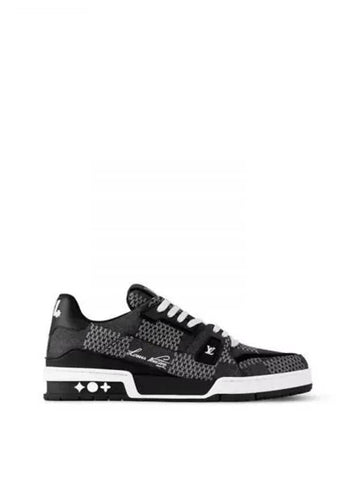 LV Trainer Sneakers Running Shoes Black 1AD6DZ - LOUIS VUITTON - BALAAN 1