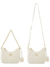 Wonder Matelasse Nappa Leather Shoulder Bag White - MIU MIU - BALAAN 8