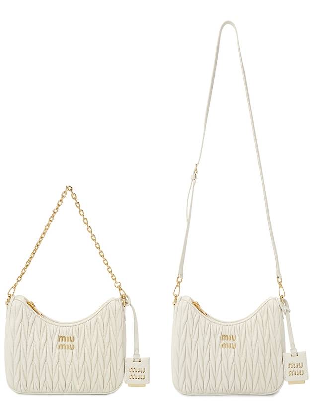 Matelasse Nappa Leather Shoulder Bag White - MIU MIU - BALAAN 8