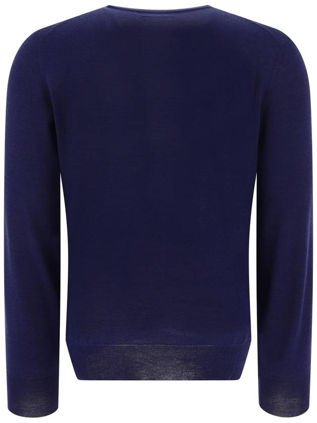 Cashmere Silk Knit Top Blue - BRUNELLO CUCINELLI - BALAAN 3