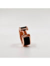 Olymp Ring Small Rose Gold S Size Noir H500058FD - HERMES - BALAAN 6