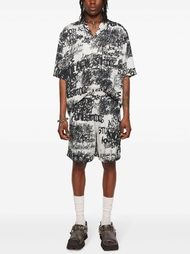 ACNE STUDIOS RUDENTA FLUID TWILL CHAOS PRINT - ACNE STUDIOS - BALAAN 2