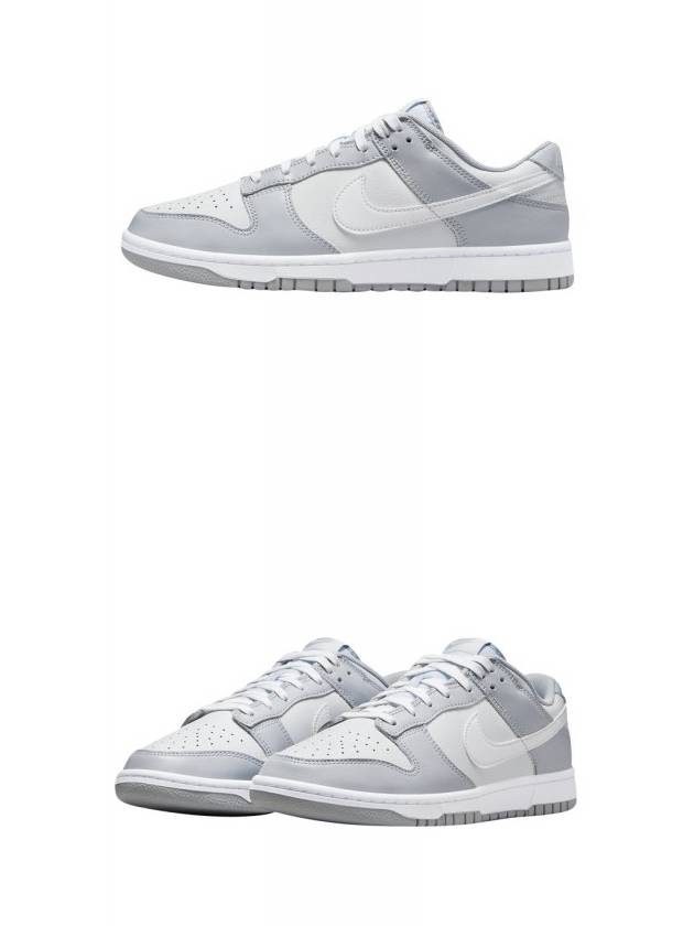 Dunk Low Retro Low Top Sneakers Wolf Grey - NIKE - BALAAN 5