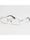 Eyewear Rectangle Eyeglasses Silver - MONCLER - BALAAN 4