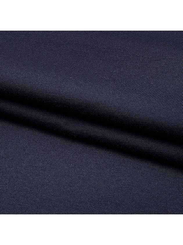 Logo Print Crew Neck Short Sleeve T-Shirt Navy - A.P.C. - BALAAN 8