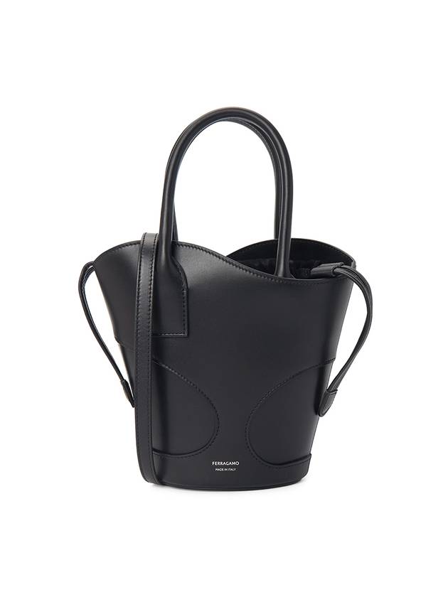 Women's Cut-Out Tote Bag Black - SALVATORE FERRAGAMO - BALAAN 1