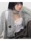 Mix Knit Muffler White - ZIZEMUSEUM - BALAAN 2