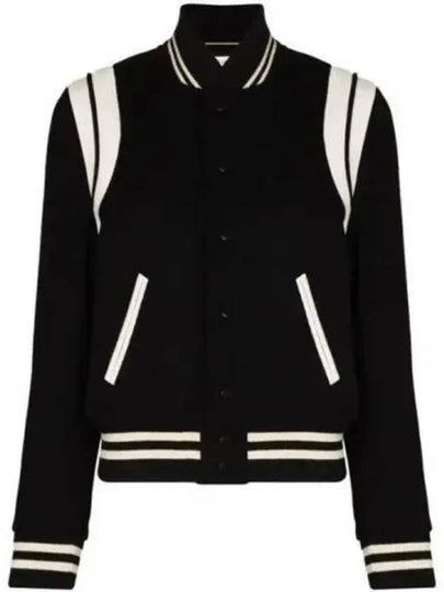 Teddy Jacket In Wool Black - SAINT LAURENT - BALAAN 2