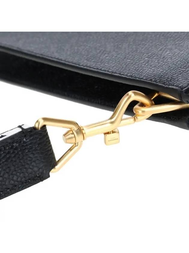 RWB Strap Medium Folio Clutch Black - THOM BROWNE - BALAAN 10