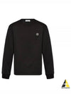 Chest Patch Long Sleeve T-Shirt Black - STONE ISLAND - BALAAN 2