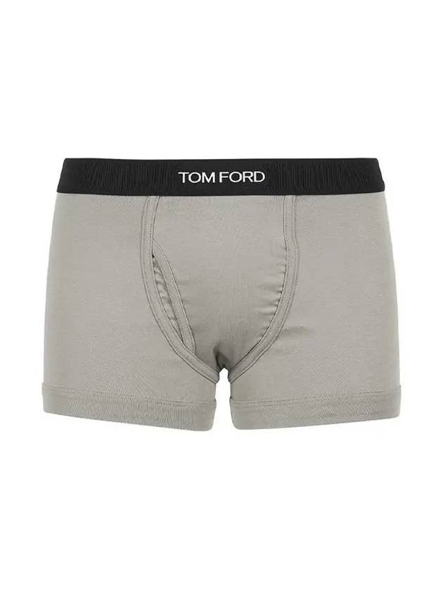 Logo Band Cotton Boxer Briefs Concrete - TOM FORD - BALAAN.