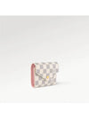 Victorine Damier Azur Canvas Half Wallet Beige Pink - LOUIS VUITTON - BALAAN 4