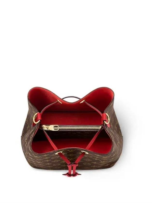 Monogram Neonoe Bucket Bag Brown Red - LOUIS VUITTON - BALAAN 4