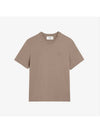 Small Heart Logo Short Sleeve T-Shirt Brown - AMI - BALAAN 2