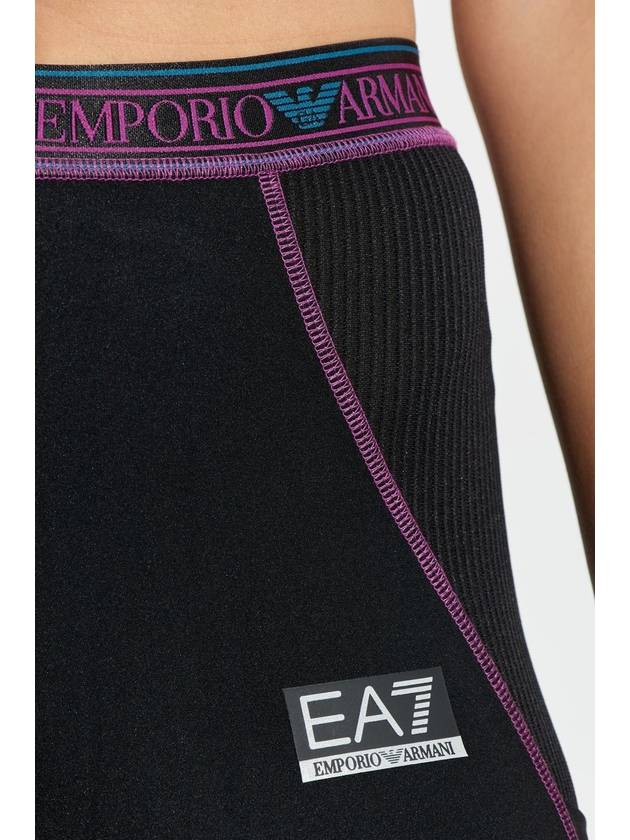 EA7 Emporio Armani Training Leggings With Logo, Women's, Black - EMPORIO ARMANI - BALAAN 5