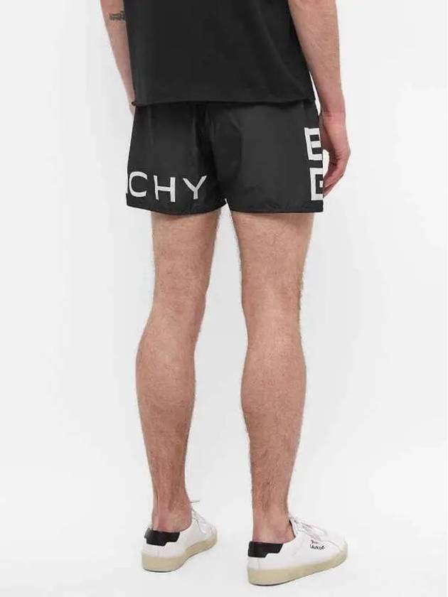 Men's Logo Printing Swim Shorts Black - GIVENCHY - BALAAN 5