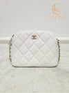 Used luxury goods Lewis It White caviar classic half moon chain mini bag - CHANEL - BALAAN 2