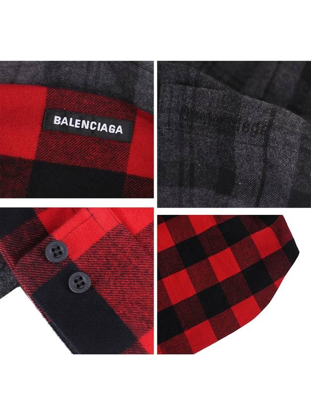 Flannel Check Overshirt 647364 TJM13 - BALENCIAGA - BALAAN 9