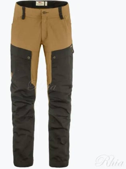 Men's Keb Trousers Dark Grey Buckwheat Brown - FJALL RAVEN - BALAAN 2