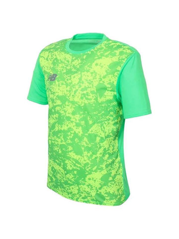 Tech Training Graphic Sport Short Sleeve T-Shirt Green - NEW BALANCE - BALAAN 1