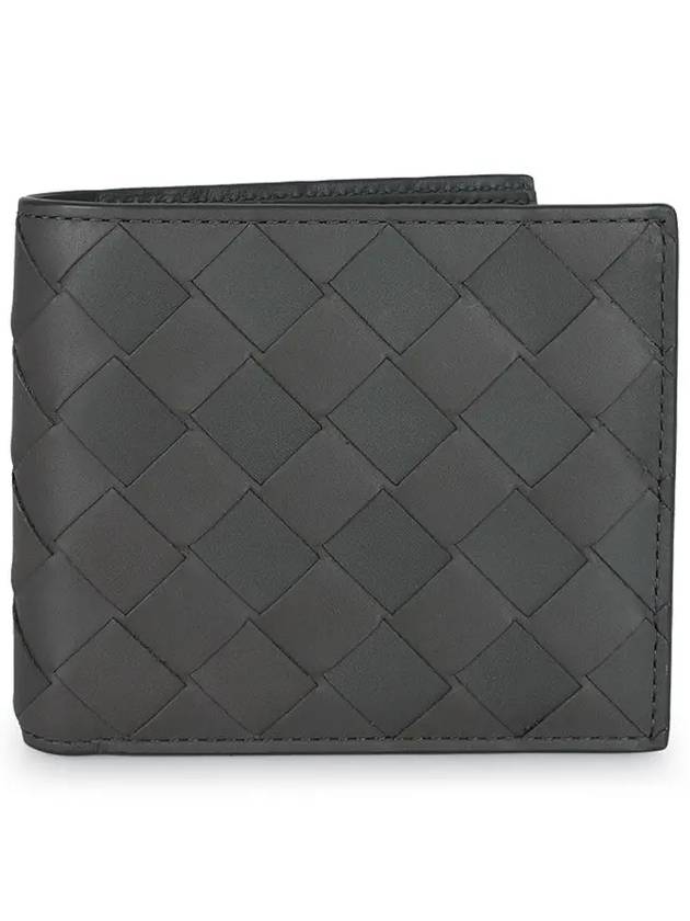 Intrecciato Bifold Half Wallet Graphite - BOTTEGA VENETA - BALAAN 3