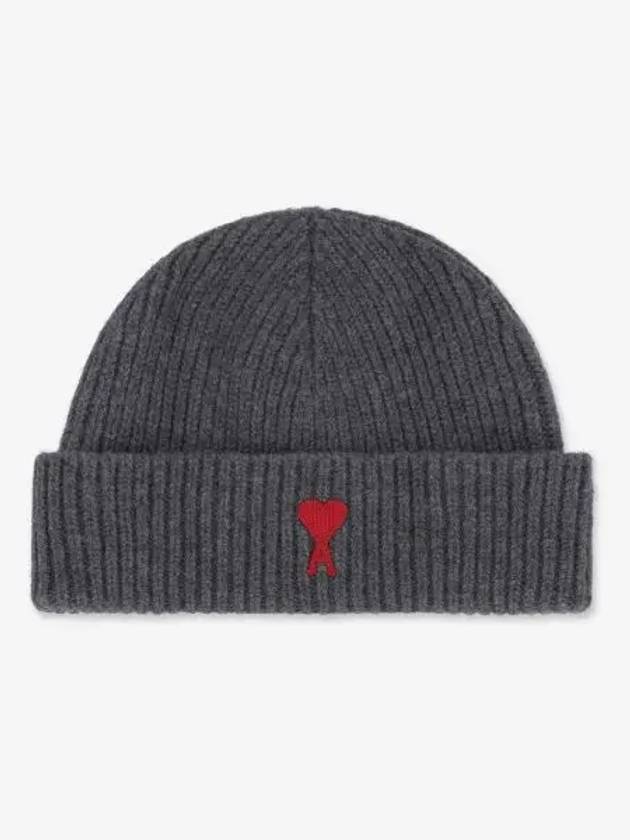 Red De Coeur Beanie Heather Grey - AMI - BALAAN 2