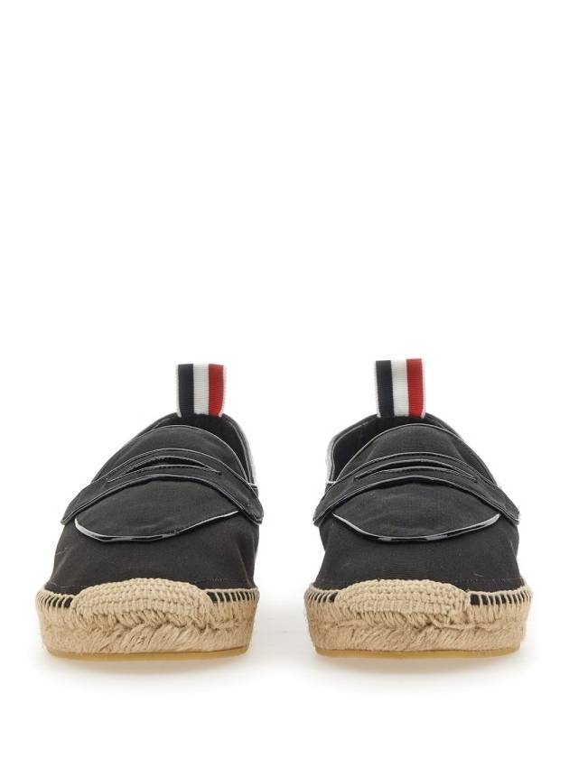 Grosgrain Varsity Penny Loafers Espadrilles Black - THOM BROWNE - BALAAN 4