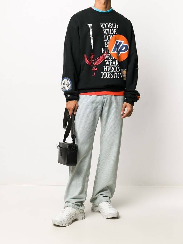 Men's Sweatshirt HMBA014F 20JER002 1001 - HERON PRESTON - BALAAN 3