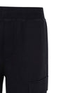 Diagonal Raised Fleece Cargo Track Pants Black - CP COMPANY - BALAAN 5