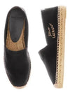 Women's Monogram Espadrilles Black - SAINT LAURENT - BALAAN 2