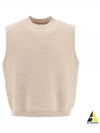 Crew Neck Alpaca Wool Vest Beige - MAISON MARGIELA - BALAAN 2