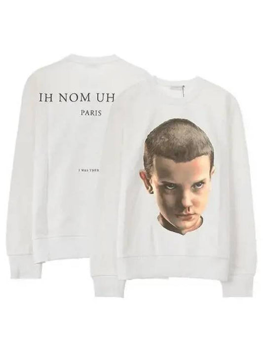 NUS20242 081 Eleven Archive Printing Sweatshirt White Men s TR 271773 - IH NOM UH NIT - BALAAN 1