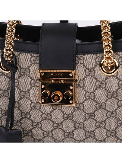 GG Supreme Padlock Small Chain Shoulder Bag 498156 - GUCCI - BALAAN 2