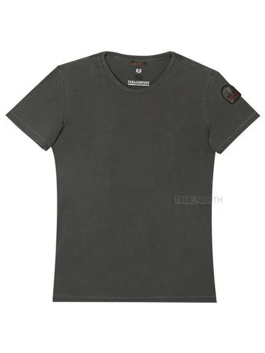 Women s PWTEEBT31 541 Logo Patch Short Sleeve T Shirt Charcoal 1060799 - PARAJUMPERS - BALAAN 1