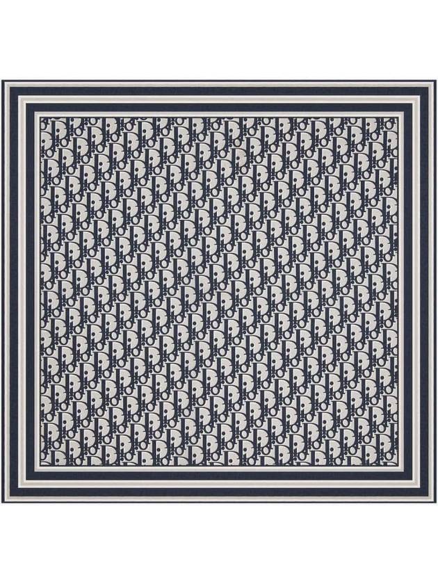 Oblique Bandana Scarf Blue - DIOR - BALAAN 2