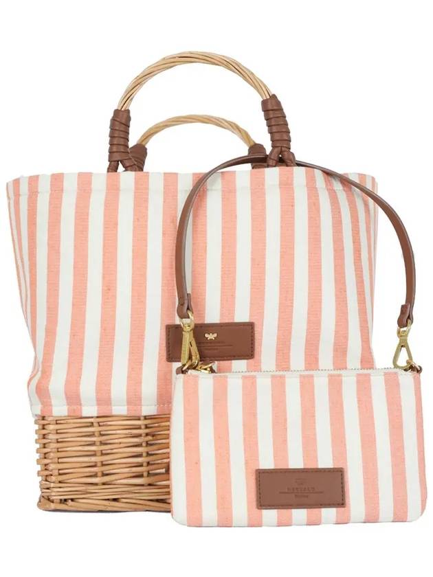 ELLENI striped tote bag pink 2355111634 004 - MAX MARA - BALAAN 1