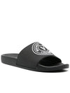 V emblem logo slippers black - VERSACE - BALAAN 2