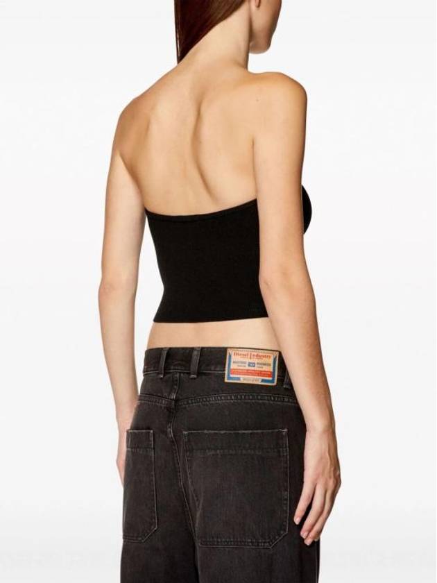 M Clarksvillex Logo Plaque Tube Top Black - DIESEL - BALAAN 5