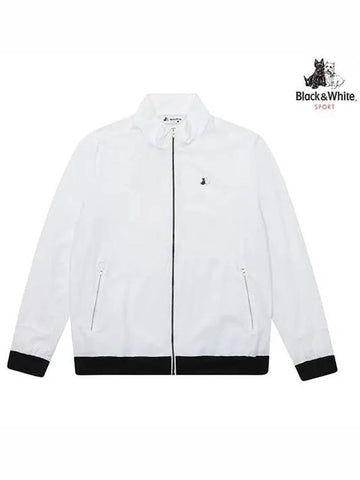 cold-sensitive material full open zip-up t-shirt 6204GZJNWHITE - BLACK&WHITE - BALAAN 1