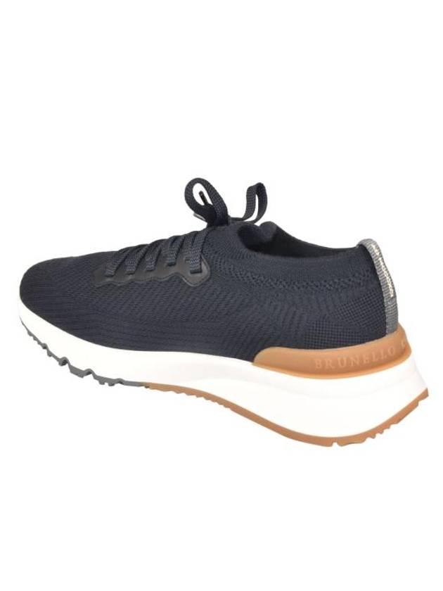 Knit Low Top Sneakers Blue - BRUNELLO CUCINELLI - BALAAN 6